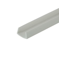 White 1/2 Inch Styrene Plastic U Channel C Channel 36 Inch Lengths 4 Pack