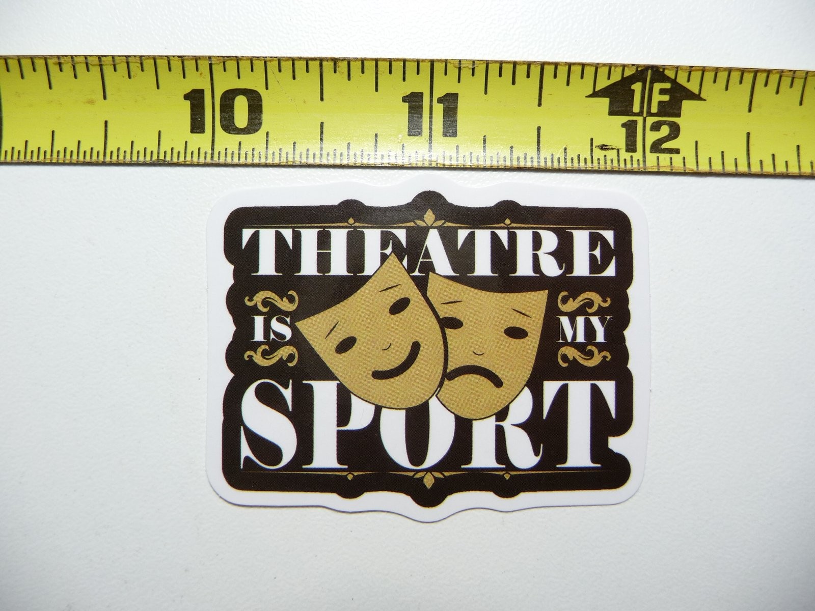 Theatre is My Sport Acting Stage Play Masks Sticker Decal for Drama Lovers