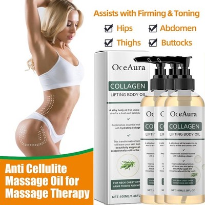Collagen Body Oil   Firming Lifting Skin Tightening Massage Oil, Hydrating