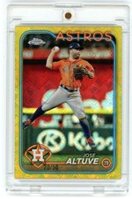 2024 Topps Chrome Logofractor Edition #58 Jose Altuve Gold MLB Refractors #/50