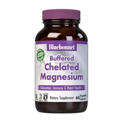 2 X Bluebonnet Nutrition Buffered Chelated Magnesium -- 200 mg - 60 Vegetable C