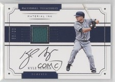2017 Panini National Treasures Material Ink /99 Kyle Seager #MI-KY Auto 4fb