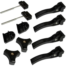 Complete Kit for Hard Tri-Fold Tonneau Cover - Includes Clamps, Screws & T-Bolts