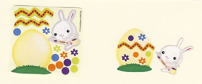 15 Make Your Own Easter Egg Stickers - Party Favors - Rewards - Easter Bunny