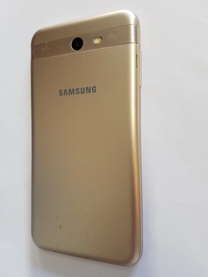 Metro Pcs Samsung Galaxy J7 Prime SM-J727T1 Gold Android Smart Cell Phone Gsm - Image 2 of 4