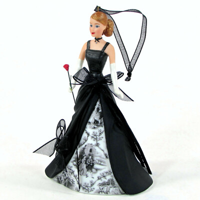 2004年　45th記念　ホールマークバービーオーナメント　黒のドレス 美品】2004年 45th記念 ホールマーク バービー オーナメント