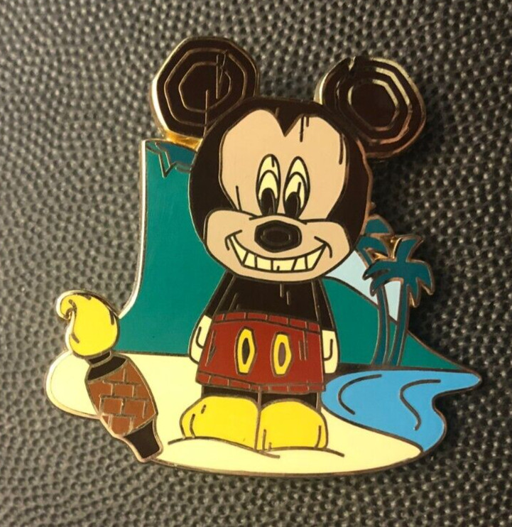 Disney pin 63693 spotlight Mickey Mouse tiki statue room LE 1000 Mike Sullivan