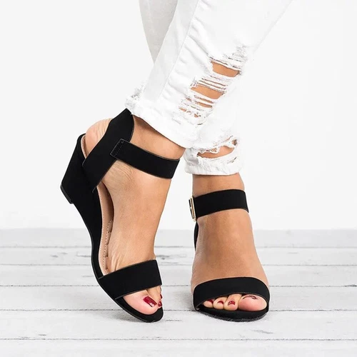 Women's Summer Anti-Slip Casual Shoes Women Sandal Beach Wedge Sandals Walking - Picture 17 of 47