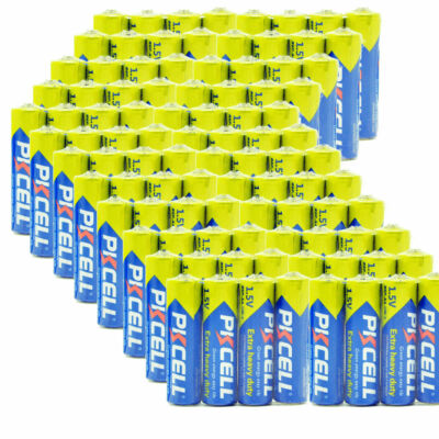 100Pcs AA Batteries UM3 R6P 1.5V Carbon Zinc Double A Battery US Fast SHIP