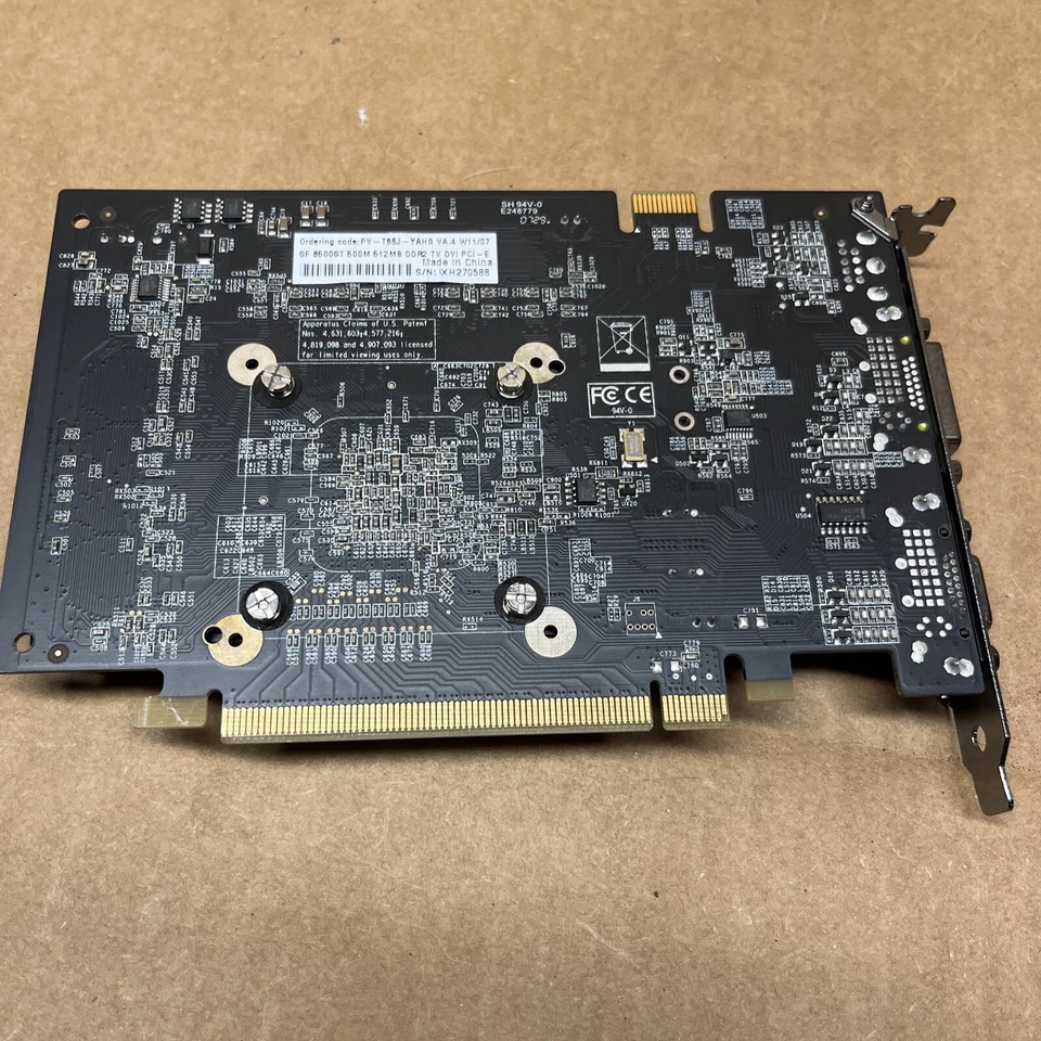 PCIe x16 nVIDIA XFX GF8500GT 500M 512MB DDR2 TV DVI VGA DVI S-Video Silent - Image 3 of 3
