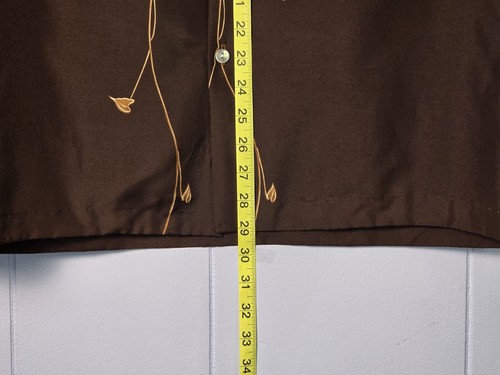 Vintage Resort Line Hawaii Hawaiian shirt XL Great Condition Brown Flowers - Picture 12 of 17