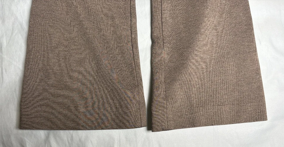 Pantalones para mujer Talbots color topo talla 4 tiro alto carrera bootcut rayón mezcla de nailon Foto 3 de 4