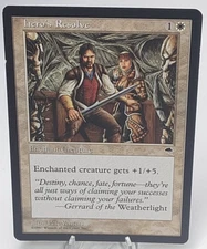 Hero's Resolve - Tempest - MTG 1997 Magic The Gathering