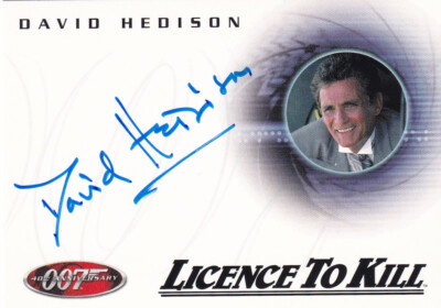 James Bond Autograph Card A16 David Hedison as Felix Leiter