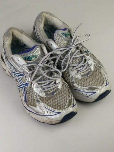Asics GT-2160 Womens Running Shoes T154N White/Blue Sz 9 | eBay