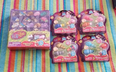 Flipazoo Series 1 Lot NISB 14 Unique Figures Including Rares And Case