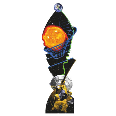 Cassini Space Probe Einstein Relativity NASA Space Sun Earth Cardboard Cutout