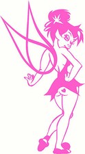 Cheeky Tinkerbell Car Decal, Car Sticker, Bumper Sticker