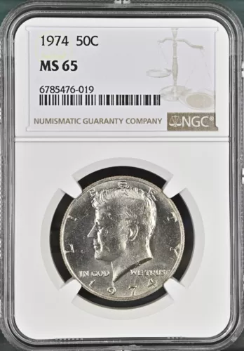 1974 50C Kennedy Half Dollar NGC MS65  6785476-019