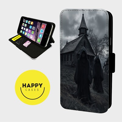 GRAVEYARD DEATH NIGHTMARE - Kunstleder Klapp Handy Hülle Cover - iPhone/Samsung
