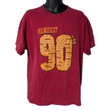 Vintage Freakin' 90's Slang Sayings Graphic Tee Shirt L Y2K ICUP