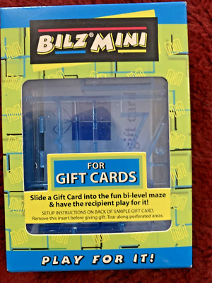 Bilz Mini Gift Card Bi Level Maze Card Holder Game Puzzle