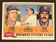 1981 Topps Tigers Future Stars Rookies John Flinn Ed Romero Ned Yost 659 VGEX OC