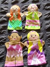Melissa And Doug Career Hand Puppets Girls of All Races Lot of 4