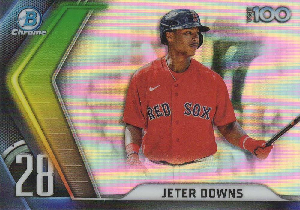 2022 Bowman Chrome #BTP-28 Jeter Downs - Bowman Scouts' Top 100 FREE SHIPPING!
