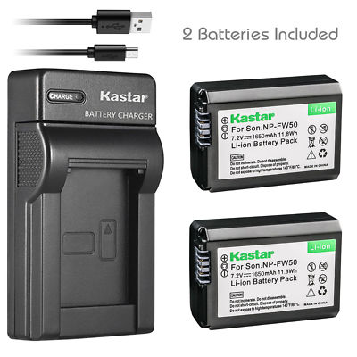 NP-FW50 Battery & Slim Charger for Sony NEX-3 NEX-3N NEX-5 NEX-5N NEX-5R NEX-5T