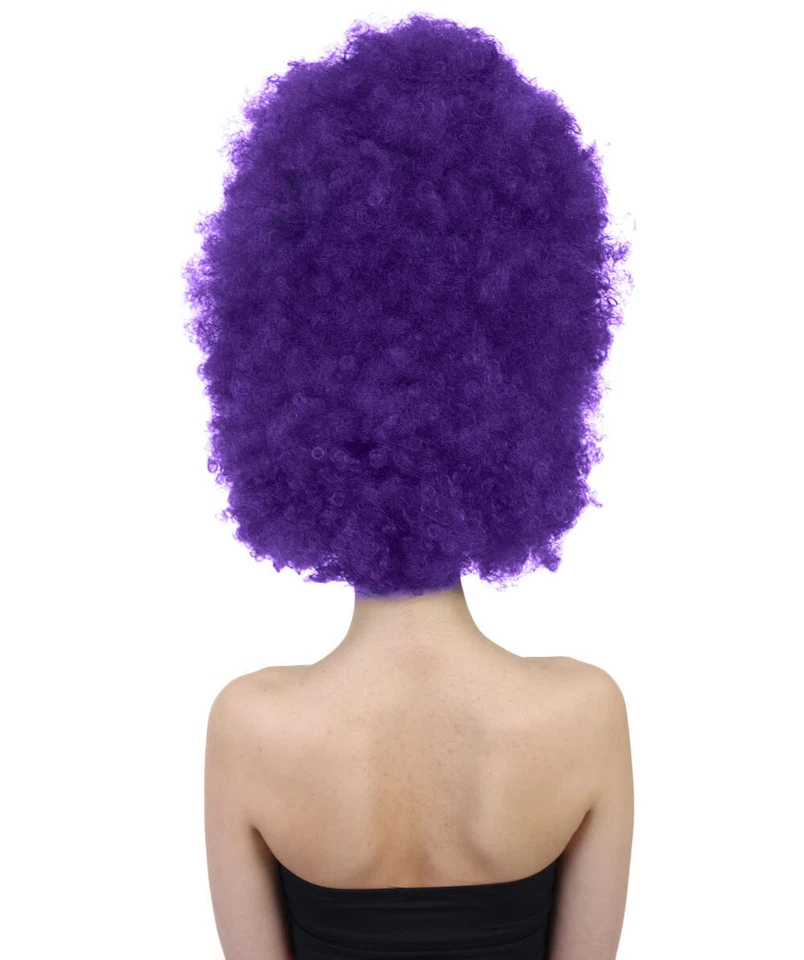 Peluca para mujer Jumbo Afro púrpura oscuro talla súper adulto HW-1572 Foto 3 de 4