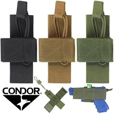 Condor UH1 Hook Loop Tactical Secure Universal Pistol Bungee Holster OD Green
