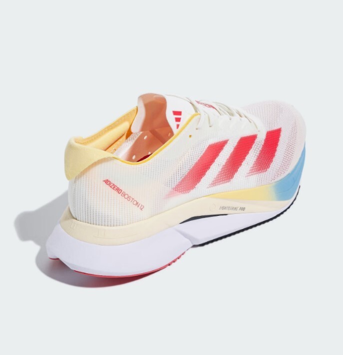 Adidas ADIZERO BOSTON 12 Men's Sneakers JP7753 Off White / Orange