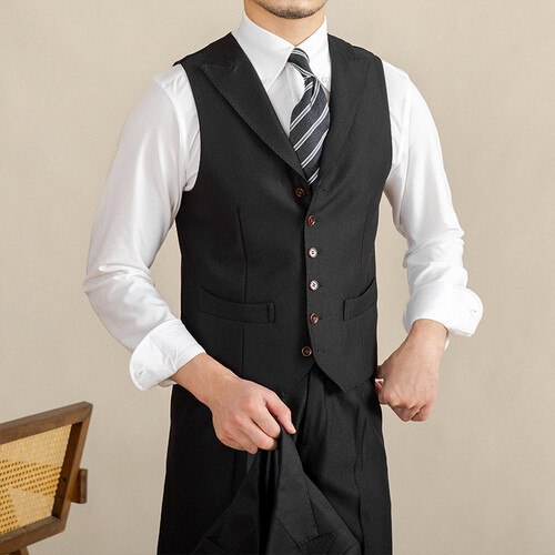 Men British Style Lapel Collar Single Breasted Suit Slim Fit Vest Waistcoat NEW - Picture 27 of 28