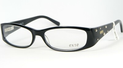 EXTE EX 209 01 BLACK EYEGLASSES GLASSES PLASTIC FRAME EX20901 53-16-130mm Italy