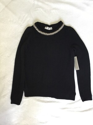 RD Style Women Jewellered Sweater Size S Black New With Tag Modele Style