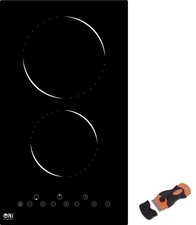 Image of Built In Electric Hob 30cm Touch Control Timer Ceramic Cooker 3000W NJ-C30