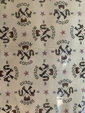 Hocus Pocus Fabric by Camelot Fabrics Broom Squad Black White By The Yard