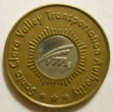 Santa Clara Valley Transp. Auth. (San Jose, California) transit token - CA775Q