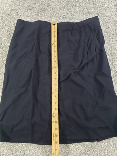Escada Womens Pencil Skirt 42 Black Wool Nylon Lined Zipper - Picture 3 of 12