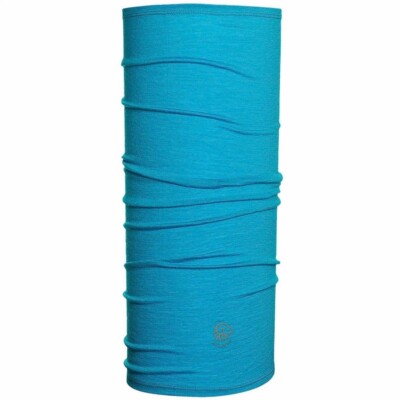 Giesswein Neckwarmer Eisenstein Stirnband Mütze Schal cyanblau 100 % Wolle