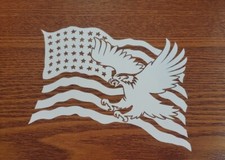 American Country Flag Sticker Decal 5yr Vinyl State Flag 1.0