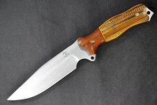Busse Combat Custom Jack Hammer Variant .18" Satin INFI Grexed Corn Cob & Wood