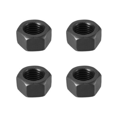 Sechskantmuttern M20x2,5mm Metrisches Grobgewinde Sechskant Mutter 4 Stk Schwarz