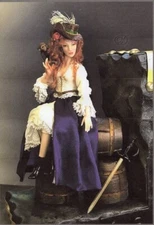 1:12 Miniature Doll Art Tutorial~Pattern -Clothes/Hair/& more POLLY Dana Burton