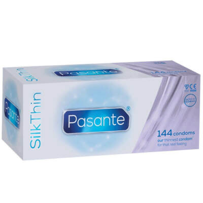 Pasante Silk Thin gefühlsecht Kondome ultra dünne Präservative Sparpack 144 Stk.