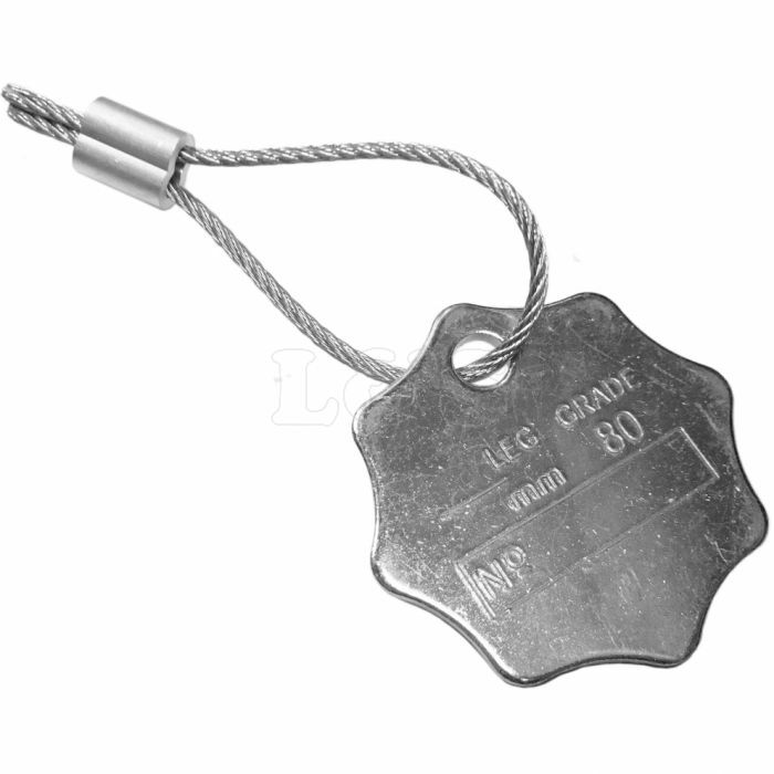 Safe Working Load S.W.L. Metal Star Shaped Tag w/ Rope