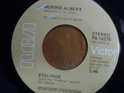 MORRIS ALBERT 45 RPM ''Feelings'' & ''This World Today is a Mess'' VG- condition