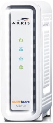 ARRIS MOTOROLA SB6190 32x8 Up to 1 Gbps Docsis 3.0 Wired Cable Modem White