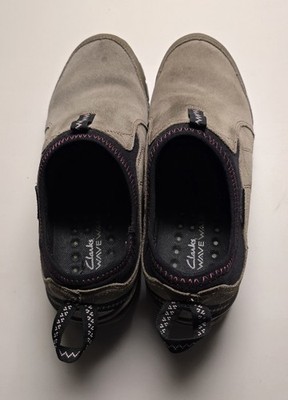 Clarks Wave Walk Womens Size 9 Wide Slip On Brown Comfort Shoes 13291 ...